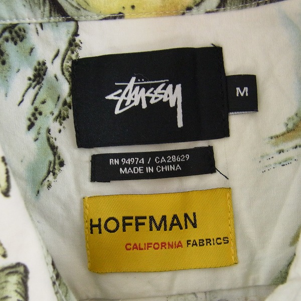 実際に弊社で買取させて頂いたSTUSSY×Hoffman California Fabrics China World Tribe 半袖シャツ/Mの画像 2枚目