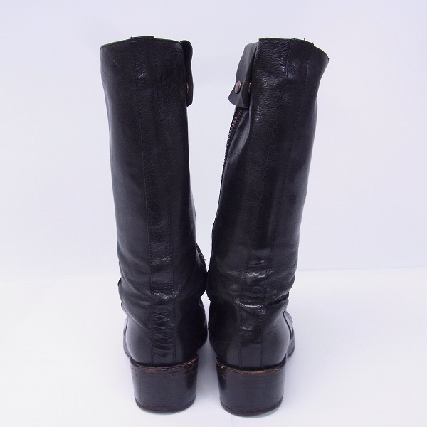 実際に弊社で買取させて頂いたANN DEMEULEMEESTER/アンドゥムルメステール サイドジップ/レースアップブーツ 36の画像 1枚目