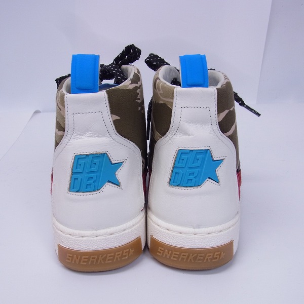 実際に弊社で買取させて頂いたGOLDEN GOOSE/ゴールデングース レザースニーカー NOAH/迷彩 40の画像 1枚目