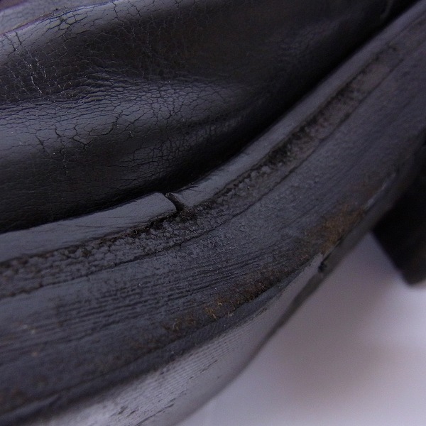 実際に弊社で買取させて頂いたANN DEMEULEMEESTER/アンドゥムルメステール サイドジップ/レースアップブーツ 36の画像 6枚目