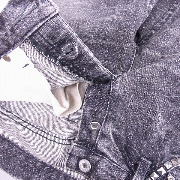実際に弊社で買取させて頂いたHYSTERICS/ヒステリックス スタッズ装飾 デニムパンツ/ジーンズ XSの画像 3枚目