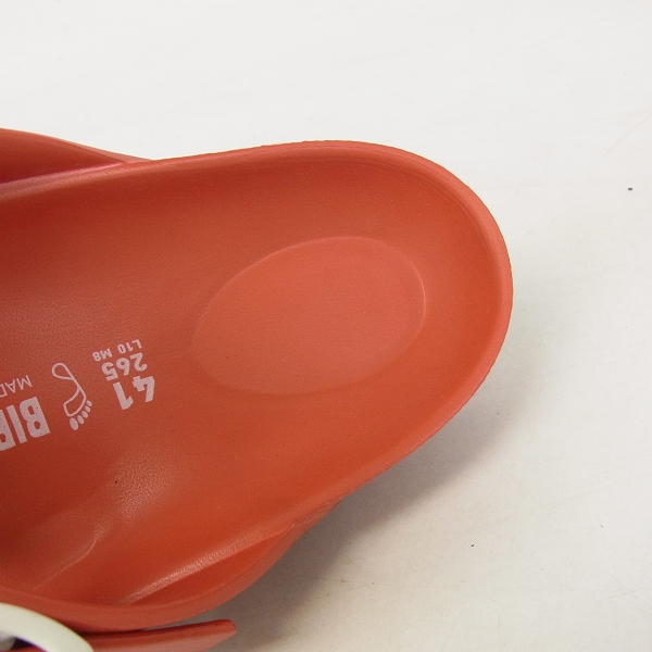 実際に弊社で買取させて頂いたBIRKENSTOCK/ビルケンシュトック ビーチサンダル レッド/41の画像 4枚目