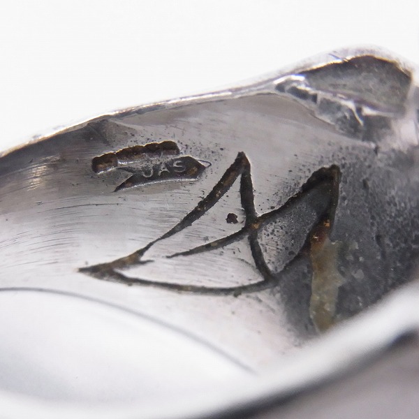 実際に弊社で買取させて頂いたCRAZY PIG/クレイジーピッグ ラージエビルスカルリング #27/21.5号の画像 4枚目