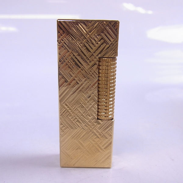 実際に弊社で買取させて頂いたdunhill/ダンヒル ローラガスライター ゴールドの画像 1枚目