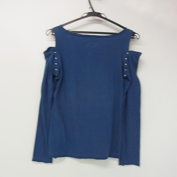 実際に弊社で買取させて頂いたHYSTERICS/ヒステリックス オフショルダー カットソー ネイビー Fの画像 1枚目