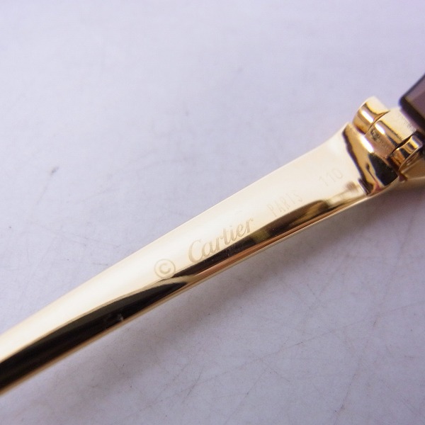 実際に弊社で買取させて頂いたCARTIER/カルティエ 110 ゴールドフレーム パンサー サングラス の画像 3枚目