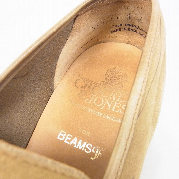 実際に弊社で買取させて頂いたBEAMS F/ビームス F CROCKETT & JONES /クロケット＆ジョーンズ コインローファーの画像 4枚目