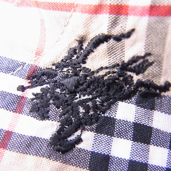 実際に弊社で買取させて頂いたBURBERRY BLUE LABEL/バーバリーブルーレーベル 切り替えチェック/長袖シャツ ベージュ系 40の画像 3枚目