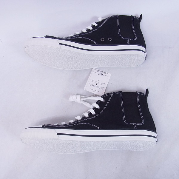 実際に弊社で買取させて頂いた【未使用】BURBERRY BLUE LABEL/バーバリーブルーレーベル キャンバス ハイカットスニーカー 黒/3 の画像 3枚目