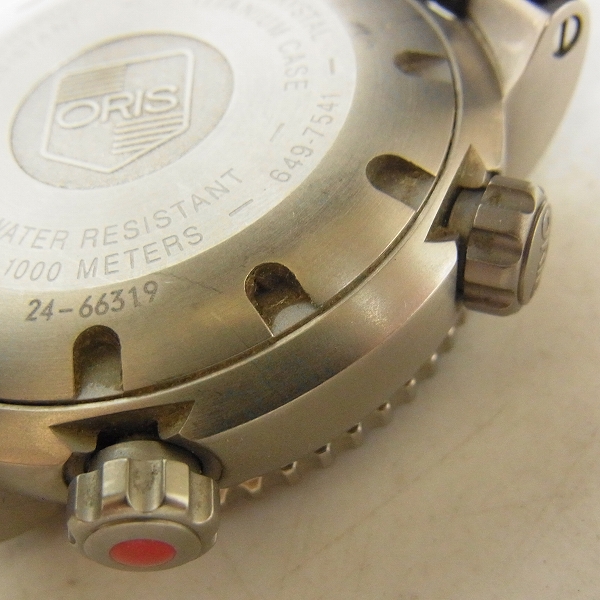 実際に弊社で買取させて頂いたORIS/オリス ディアマイスタータウリーレギュレーター ダイバーズ 腕時計/100気圧防水の画像 6枚目