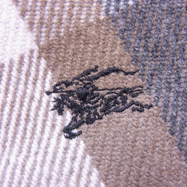 実際に弊社で買取させて頂いたBURBERRY BLUE LABEL/バーバリー ブルーレーベル ホースマーク刺繍 チェック キュロット E1R28-423-09/34の画像 6枚目