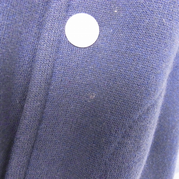 実際に弊社で買取させて頂いたMAISON KITSUNE/メゾンキツネ バック刺繍ブルゾン スタジャン ネイビー×グレー/XLの画像 5枚目