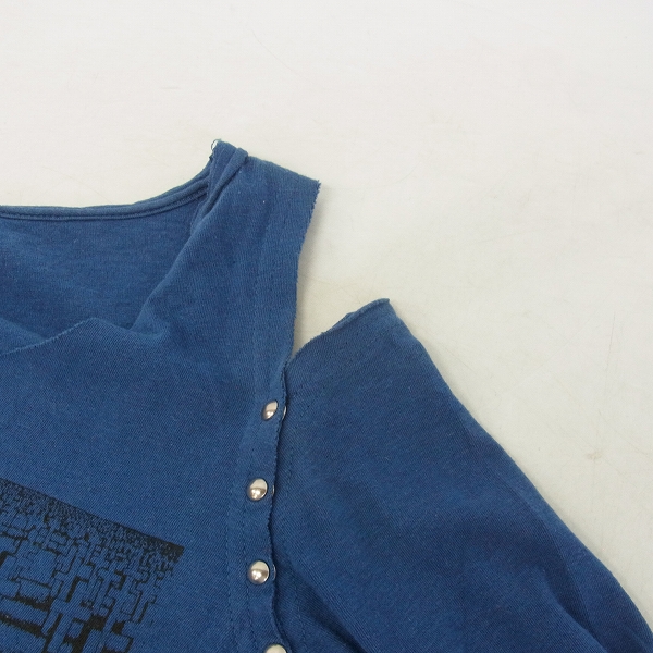 実際に弊社で買取させて頂いたHYSTERICS/ヒステリックス オフショルダー カットソー ネイビー Fの画像 6枚目