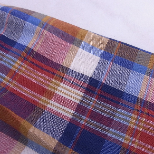 実際に弊社で買取させて頂いたMAISON KITSUNE/メゾンキツネ コットン ボタンフライ チェック シャツ/38の画像 6枚目