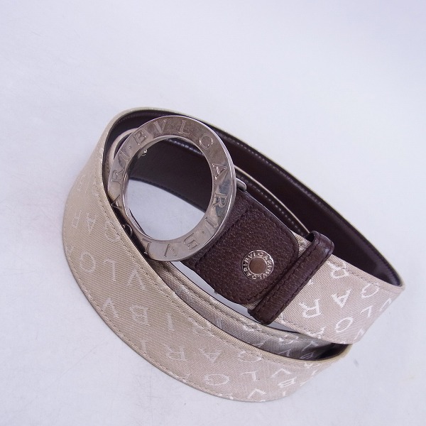 実際に弊社で買取させて頂いたBVLGARI/ブルガリ ラウンドバックルレザーベルト