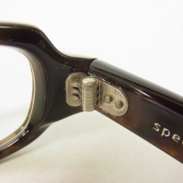 実際に弊社で買取させて頂いたspec espace/スペックエスパス セルロイド 西野正美 フルリム メガネフレーム/眼鏡/アイウェア ES-8201 の画像 7枚目