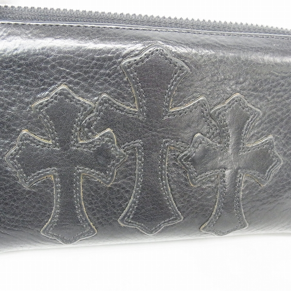 クロムハーツ REC Fジップ 3セメタリークロスパッチ ウォレット CHROME HEARTS クロムハーツ REC F ZIP 3セメタリー クロスパッチ