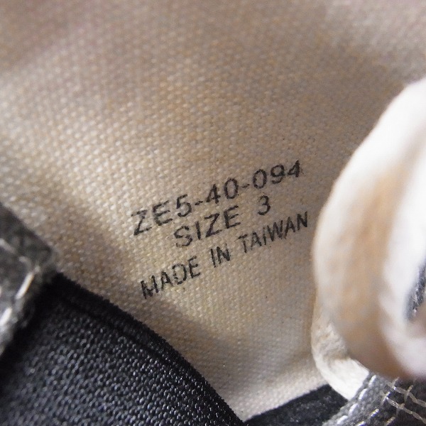 実際に弊社で買取させて頂いた【未使用】BURBERRY BLUE LABEL/バーバリーブルーレーベル キャンバス ハイカットスニーカー 灰×黒/3 の画像 5枚目