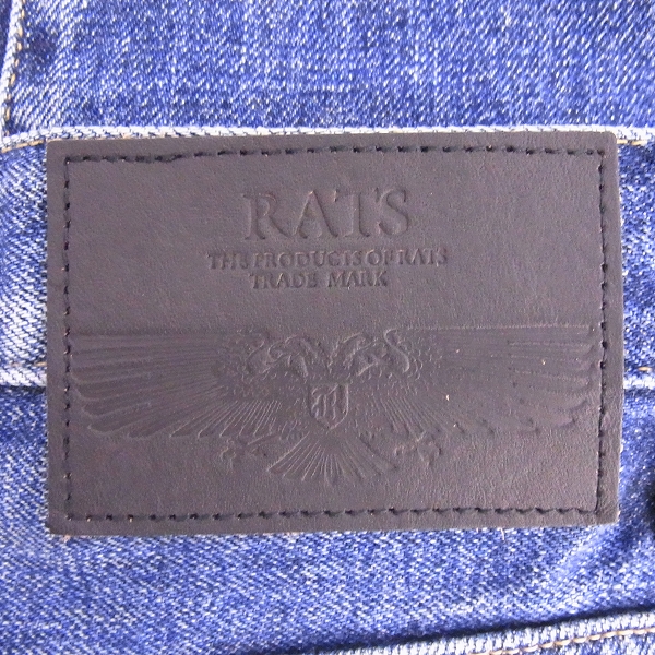 実際に弊社で買取させて頂いたRATS/ラッツ ストレートデニムパンツ インディゴ 17’RD-0310/Mの画像 2枚目