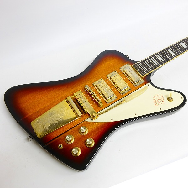 実際に弊社で買取させて頂いた★【型番不明】Epiphone/エピフォン FireBird/ファイヤーバード 3PU エレキギターの画像 3枚目