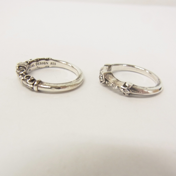 実際に弊社で買取させて頂いたDEAL DESIGN/ディールデザイン ゲートライン他 リング2点セット/＃9の画像 2枚目
