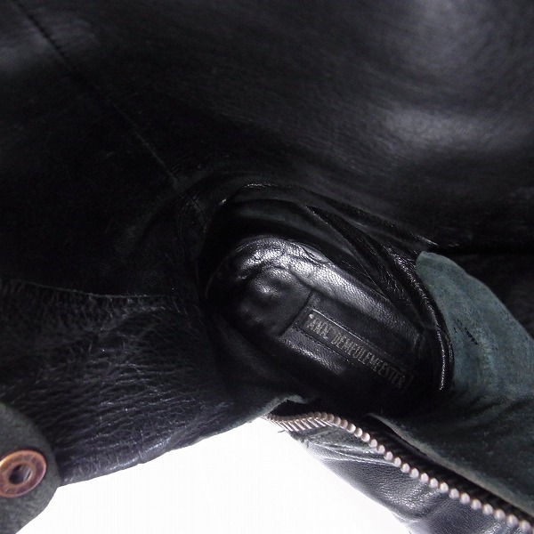 実際に弊社で買取させて頂いたANN DEMEULEMEESTER/アンドゥムルメステール サイドジップ/レースアップブーツ 36の画像 4枚目