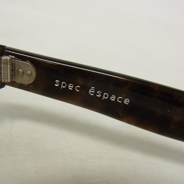 実際に弊社で買取させて頂いたspec espace/スペックエスパス セルロイド 西野正美 フルリム メガネフレーム/眼鏡/アイウェア ES-8201 の画像 5枚目