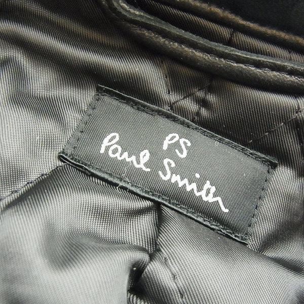 PS Paul Smith/ピーエス ポールスミス ラムレザー シングル ライダース