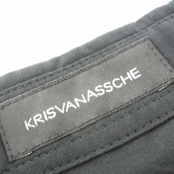実際に弊社で買取させて頂いたKRISVANASSCHE/クリスヴァンアッシュ コットンシャツ ブラックの画像 2枚目