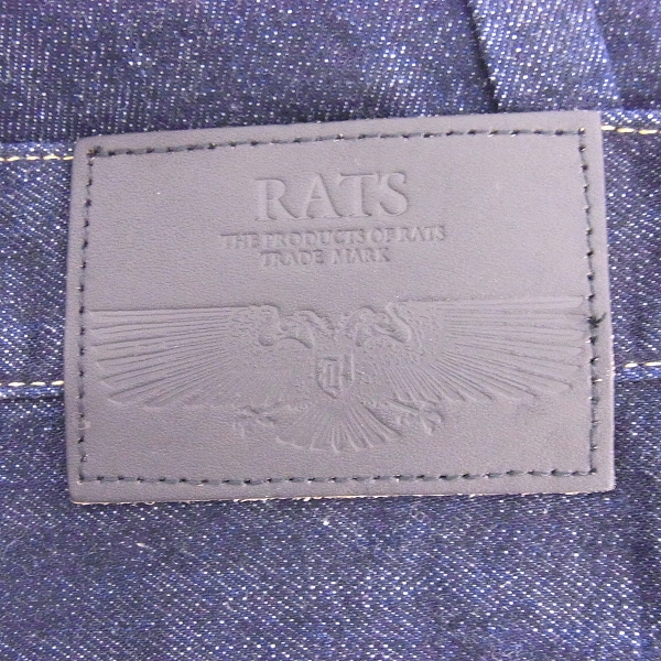 実際に弊社で買取させて頂いたRATS/ラッツ ストレートデニムパンツ インディゴ  17'RD-0211/Lの画像 2枚目