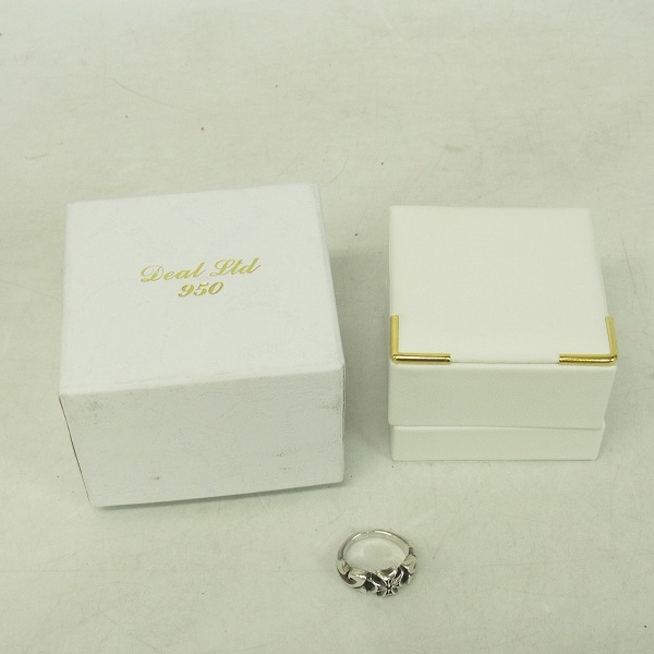 実際に弊社で買取させて頂いたDEAL LTD/ディールエルティーディー DEAL DESIGN クロスリング 9.5号の画像 6枚目