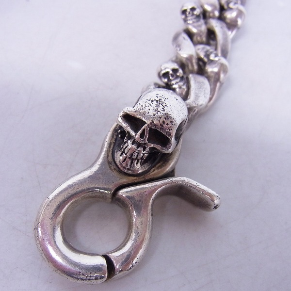 実際に弊社で買取させて頂いた【ギャラ付】STANLEY GUESS/スタンリーゲス 2クリップ ファンシースカルリンク ウォレットチェーンの画像 1枚目