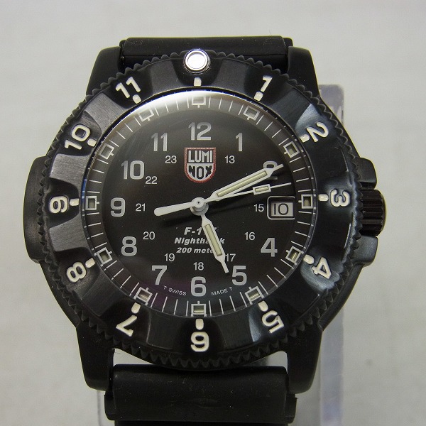 実際に弊社で買取させて頂いたLUMINOX/ルミノックス NIGHTHAWK 3400 SERIES F-117 ステルス 腕時計【動作未確認】