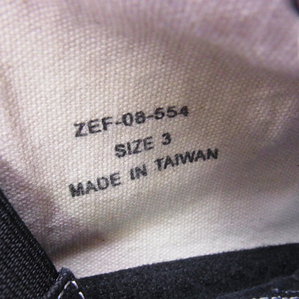 実際に弊社で買取させて頂いた【未使用】BURBERRY BLUE LABEL/バーバリーブルーレーベル キャンバス ハイカットスニーカー 黒/3 の画像 5枚目