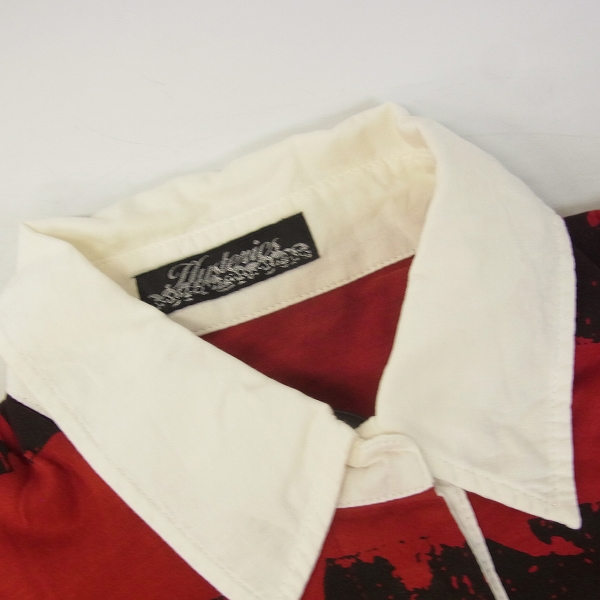 実際に弊社で買取させて頂いたHYSTERICS/ヒステリックス ボーダー スカル 蠍 シャツ Fの画像 5枚目