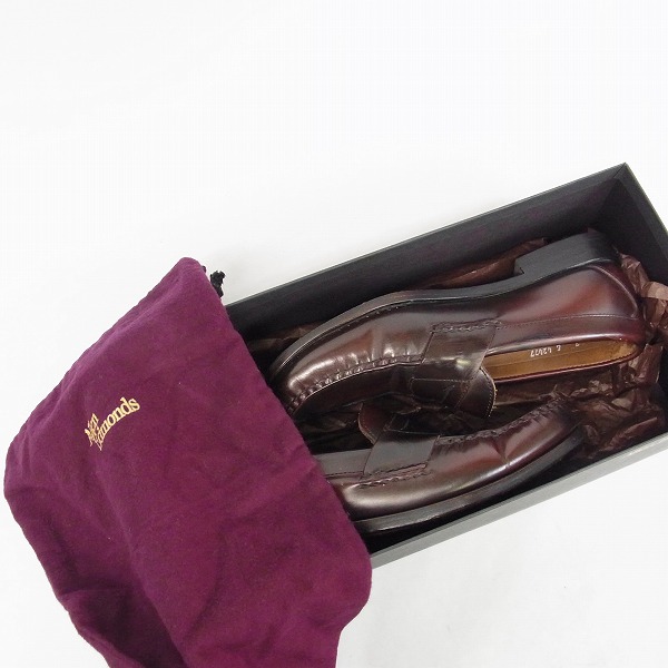 実際に弊社で買取させて頂いた【観賞用】Allen Edmonds/アレンエドモンズ 42477 WALDEN PENNY LOAFERS BURGUNDY ペニーローファー/7Eの画像 7枚目