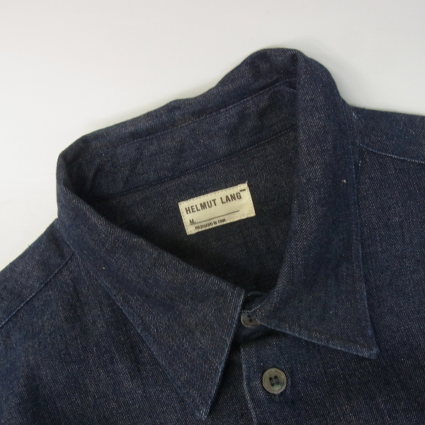 実際に弊社で買取させて頂いたHELMUT LANG/ヘルムートラング ワーク デニムシャツ/Sの画像 5枚目
