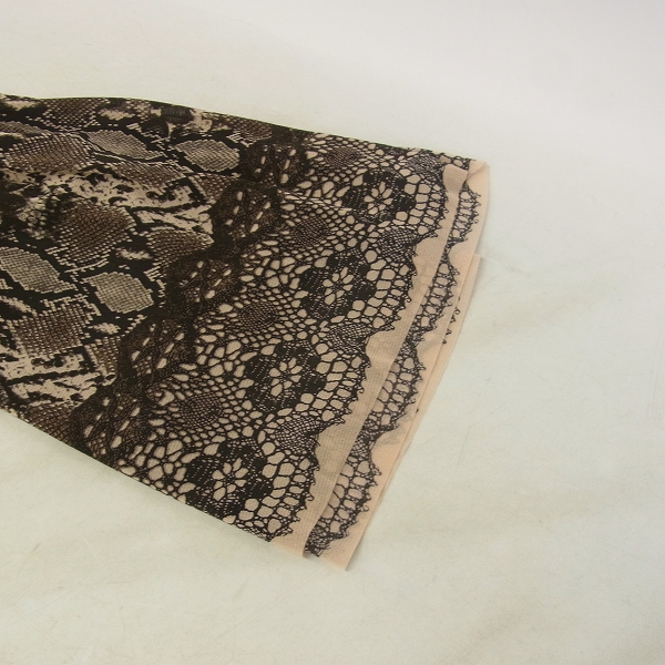 実際に弊社で買取させて頂いたHYSTERICS/ヒステリックス キャミソール パイソン柄 Fの画像 6枚目