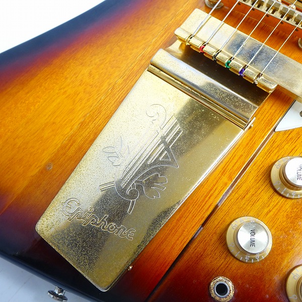 実際に弊社で買取させて頂いた★【型番不明】Epiphone/エピフォン FireBird/ファイヤーバード 3PU エレキギターの画像 7枚目