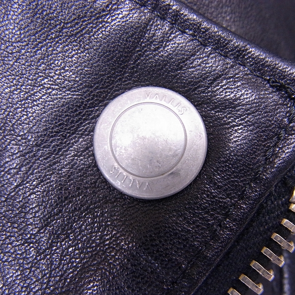 実際に弊社で買取させて頂いたVALLIS by FACTOTUM/ヴァリスバイファクトタム レザー ダブル ライダース/ジャケット/46の画像 6枚目