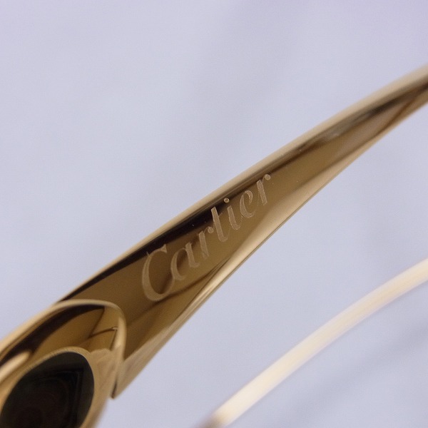 実際に弊社で買取させて頂いたCARTIER/カルティエ 110 ゴールドフレーム パンサー サングラス の画像 8枚目