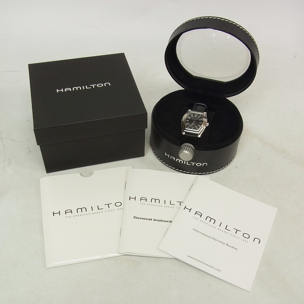 実際に弊社で買取させて頂いた【動作未確認】HAMILTON/ハミルトン Dodson/ダッドソンミニ ブラックレザー H27311833の画像 8枚目