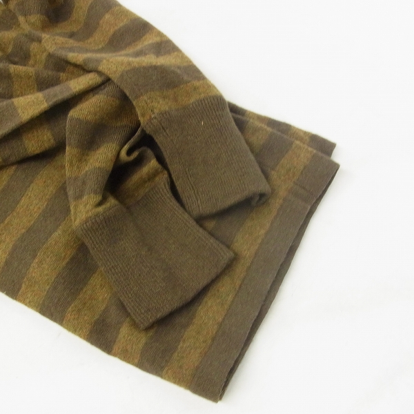 実際に弊社で買取させて頂いたBURBERRY BLUE LABEL/バーバリーブルーレーベル ボーダー Vネックセーター/Mの画像 6枚目