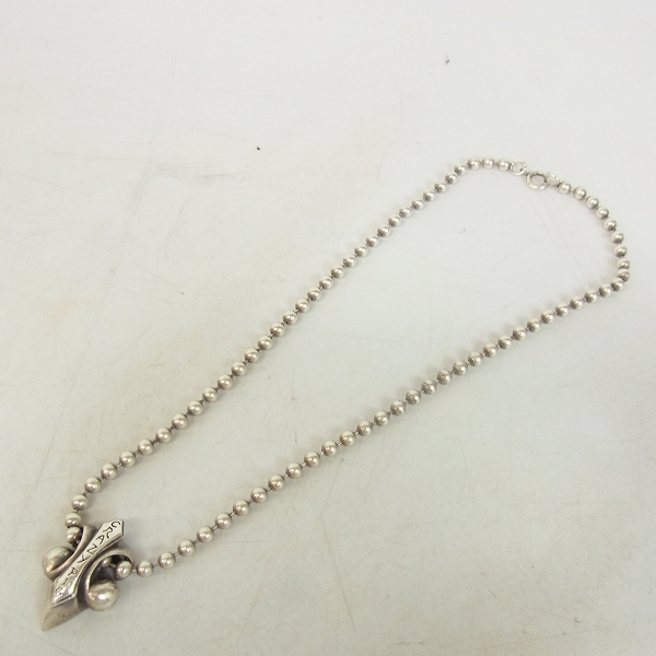 実際に弊社で買取させて頂いたCRAZY PIG/クレイジーピッグ FleurDeLys/フレアデリ ペンダント/ペンダントトップ ボールチェーンセットの画像 7枚目