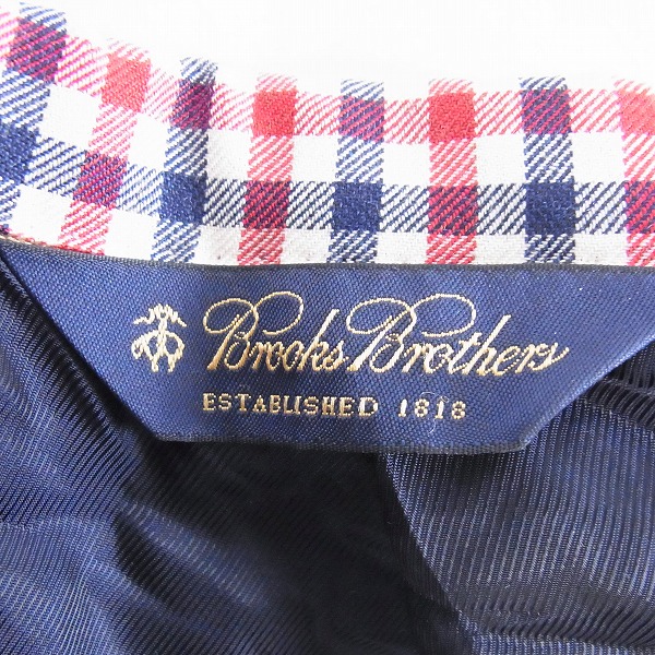 実際に弊社で買取させて頂いたBrooks Brothers/ブルックスブラザーズ チェック柄 テーラード ジャケット/40の画像 2枚目