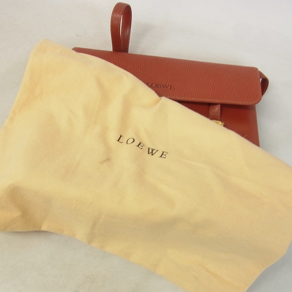 実際に弊社で買取させて頂いたLOEWE/ロエベ カバーワンショルダーレザーバッグの画像 7枚目