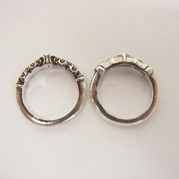 実際に弊社で買取させて頂いたDEAL DESIGN/ディールデザイン ゲートライン他 リング2点セット/＃9の画像 4枚目