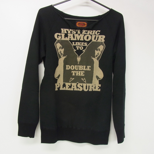 実際に弊社で買取させて頂いたHYSTERICS/ヒステリックス ヒスガール トレーナー ブラック F