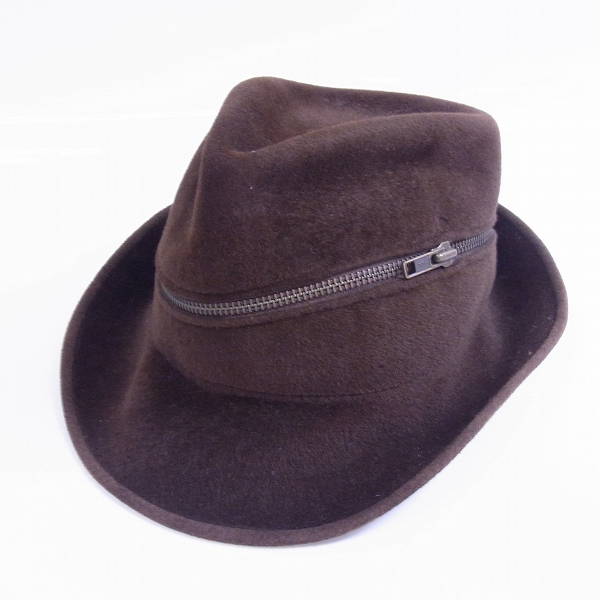 実際に弊社で買取させて頂いたCA4LA/カシラ Cha-Cha's ジッパー付き 中折れ ウール ハット/帽子の画像 1枚目
