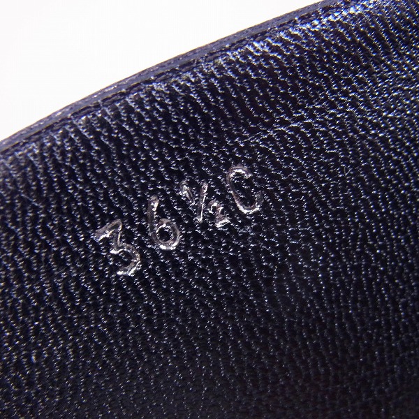 実際に弊社で買取させて頂いたCELINE/セリーヌ レザー ロングブーツ 36.5の画像 5枚目